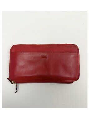 Tusk the joy collection DOUBLE ZIP WALLET Clutch: All-in-One Organizer Red